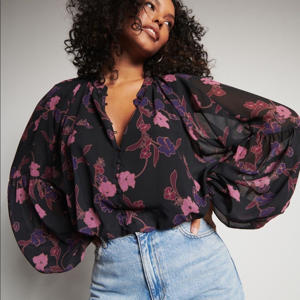 Dynamite Floral Blouse